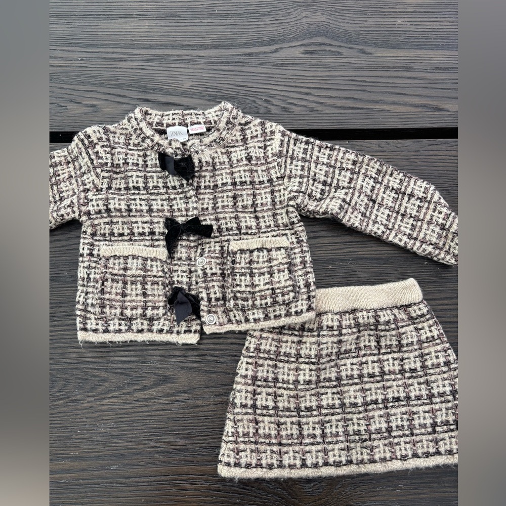 Zara toddler winter tweed set